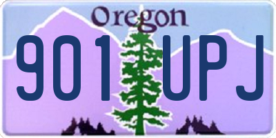 OR license plate 901UPJ