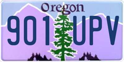 OR license plate 901UPV