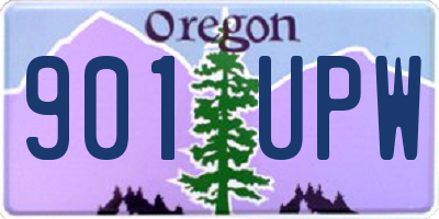 OR license plate 901UPW