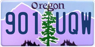 OR license plate 901UQW