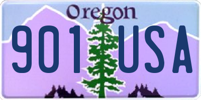 OR license plate 901USA
