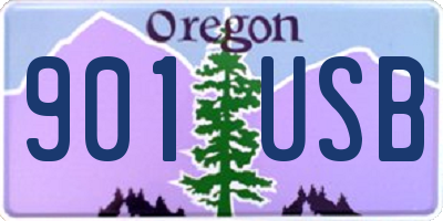 OR license plate 901USB