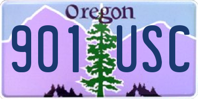 OR license plate 901USC
