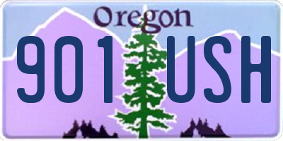 OR license plate 901USH