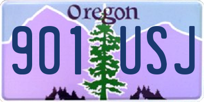 OR license plate 901USJ