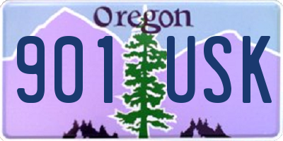 OR license plate 901USK