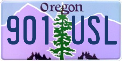 OR license plate 901USL