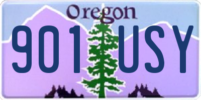 OR license plate 901USY