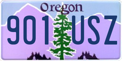 OR license plate 901USZ