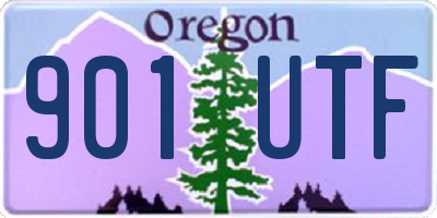 OR license plate 901UTF