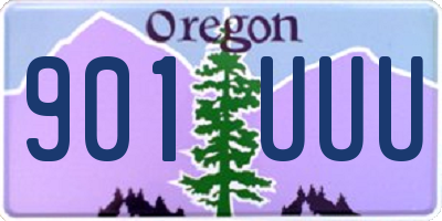 OR license plate 901UUU