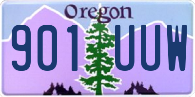 OR license plate 901UUW