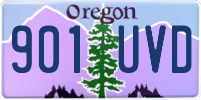 OR license plate 901UVD