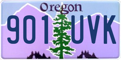 OR license plate 901UVK