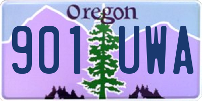 OR license plate 901UWA