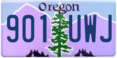 OR license plate 901UWJ