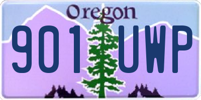 OR license plate 901UWP