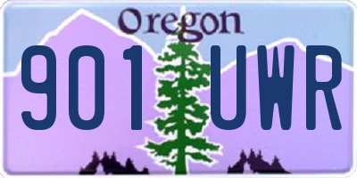 OR license plate 901UWR