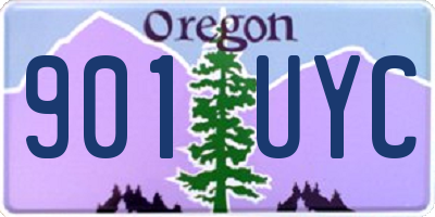 OR license plate 901UYC