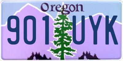 OR license plate 901UYK