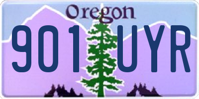 OR license plate 901UYR
