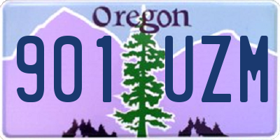 OR license plate 901UZM