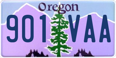 OR license plate 901VAA