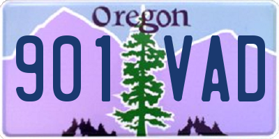 OR license plate 901VAD