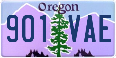 OR license plate 901VAE