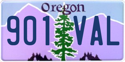 OR license plate 901VAL