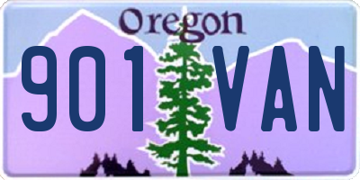 OR license plate 901VAN