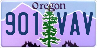 OR license plate 901VAV