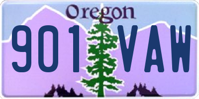 OR license plate 901VAW
