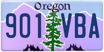 OR license plate 901VBA
