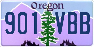 OR license plate 901VBB