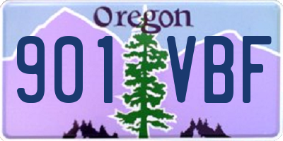 OR license plate 901VBF