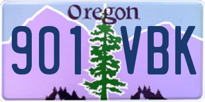 OR license plate 901VBK