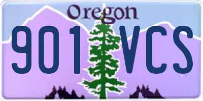 OR license plate 901VCS