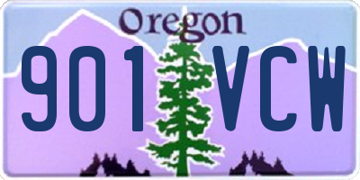 OR license plate 901VCW