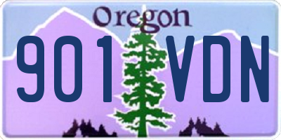 OR license plate 901VDN