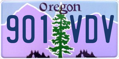 OR license plate 901VDV