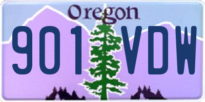 OR license plate 901VDW