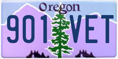 OR license plate 901VET