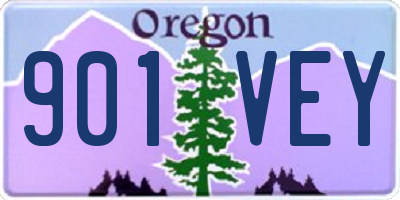 OR license plate 901VEY