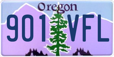OR license plate 901VFL