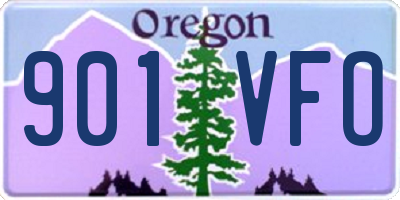 OR license plate 901VFO