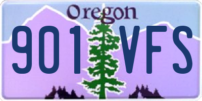OR license plate 901VFS