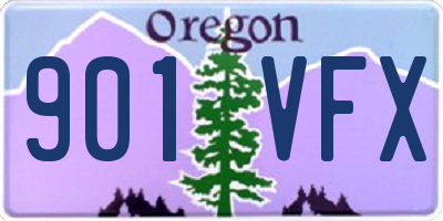 OR license plate 901VFX