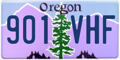 OR license plate 901VHF