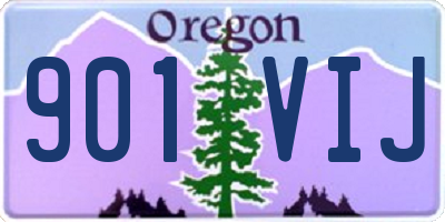 OR license plate 901VIJ